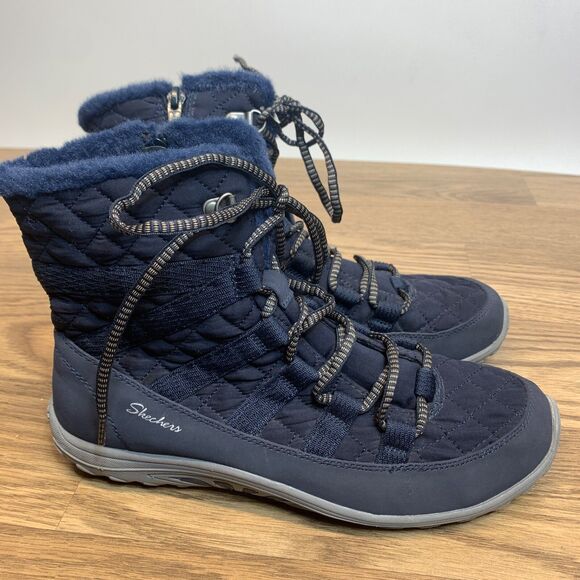 Skechers Boots Womens Size 9 Reggae Fest Moro Rock Winter Snow Quilted Outdoors - Picture 1 of 11
